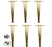 Patas de mesa de café de hierro forjado, 12 cm, capacidad de carga de 600 kg, juego de 6 unidades para armarios y sofás