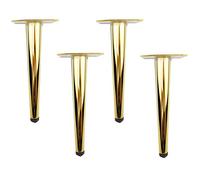 Patas de mesa de café de hierro forjado, 12 cm, capacidad de carga de 600 kg, juego de 6 unidades para armarios y sofás