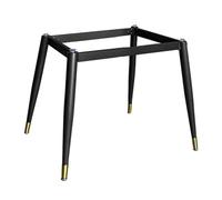 Patas de mesa de comedor de metal industrial con ventosas, marco de base de hierro negro y dorado para cocina/escritorio, se adapta a tapas de mármol/cristal, 70 cm x 40 cm x 72 cm