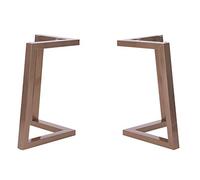 Patas de mesa de hierro grueso en forma de V de altura ajustable, soporte estable de 45 cm para mesas de café, tubo cuadrado de 60 x 40 pulgadas, tapete antideslizante, diseño versátil para todos los