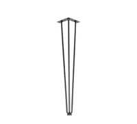 Patas de mesa de metal, 4 piezas, 40-101 cm, 3 varillas, horquillas for muebles, bricolaje, banco, comedor, escritorio, mesa de centro, accesorios for bricolaje, hogar y oficina (51 cm)(16 Inch)
