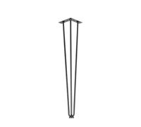 Patas de mesa de metal, 4 piezas, 40-101 cm, 3 varillas, horquillas for muebles, bricolaje, banco, comedor, escritorio, mesa de centro, accesorios for bricolaje, hogar y oficina (51 cm)(24 Inch)