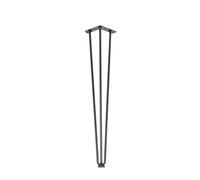 Patas de mesa de metal, 4 piezas, 40-101 cm, 3 varillas, horquillas for muebles, bricolaje, banco, comedor, escritorio, mesa de centro, accesorios for bricolaje, hogar y oficina (51 cm)(26 Inch)