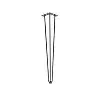 Patas de mesa de metal, 4 piezas, 40-101 cm, 3 varillas, horquillas for muebles, bricolaje, banco, comedor, escritorio, mesa de centro, accesorios for bricolaje, hogar y oficina (51 cm)(22 Inch)