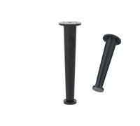 Patas de mesa de metal ajustables: 4 patas de aleación de aluminio para muebles de cama y mesa de TV, acabado anodizado, altura ajustable de 6 a 30 cm y soporte elegante.