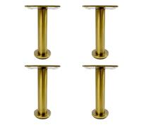 Patas de mesa de metal ajustables, altura de 8 a 120 cm, patas de mesa de acero inoxidable con almohadillas protectoras, ideales para mesas de café, mesas de comedor, patas de sofá y patas de armario