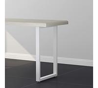 Patas de Mesa de Metal Blanco de 71 cm, Patas de Mesa de Comedor Resistentes, Patas de Mesa de Metal, Patas cuadradas de Hierro (Solo Patas)