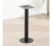 Patas de mesa de metal de 75 cm, soporte único para pelaje de bar y mostrador, capacidad de carga de 300 kg, diseño de tubo redondo grueso y pieza de repuesto resistente