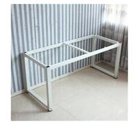 Patas de Mesa de Metal L100*W50/60*H71.5cm, Patas de Soporte de Escritorio de Oficina, Blanco Negro for Banco de Soporte de Barra de Desayuno(100 * 60 * 71.5cm-White)