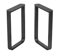 Patas de mesa de metal, marco de acero inoxidable de 2 piezas, resistentes y estables para escribir tú mismo, café, sala de estar o mesas de bar