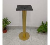 Patas de mesa de metal pesadas, soporte de una sola columna, diseño de tubo redondo para barra de desayuno, capacidad de carga de 300 kg, 1 pieza d h, base de piel resistente