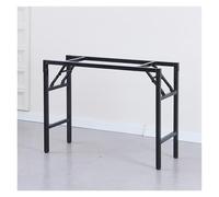 Patas de Mesa de Metal Plegables de 29", Soporte for Barra de Desayuno, Patas de Escritorio for Comedor, Grosor de 0,8 cm(Black 98 * 50 * 73cm-Single-Layer)