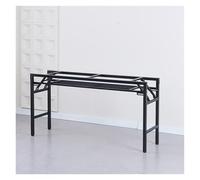Patas de Mesa de Metal Plegables de 29", Soporte for Barra de Desayuno, Patas de Escritorio for Comedor, Grosor de 0,8 cm(Black 145 * 38 * 73cm-Double-Layer)