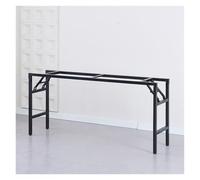 Patas de Mesa de Metal Plegables de 29", Soporte for Barra de Desayuno, Patas de Escritorio for Comedor, Grosor de 0,8 cm(Black 160 * 38 * 73cm-Single-Layer)