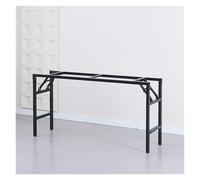 Patas de Mesa de Metal Plegables de 29 ", Soporte for Barra de Desayuno, Patas de Escritorio for Comedor, 1 cm de Espesor(Black 145 * 38 * 73cm-Single-Layer)