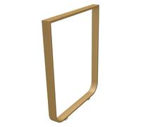 Patas de mesa de metal resistente, patas cuadradas de hierro industrial para muebles de bricolaje para barras de comedor y desayuno, 72,5 cm de altura, soporta 150 kg, incluye tornillos (dorado, 45 x