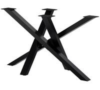 Patas de mesa finney metal negro 60x120x72 cm