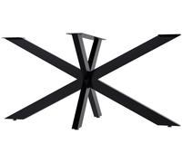 CLP Patas de Mesa Hardwick I Patas de Mesa para mesas de Bricolaje con una Altura de 71 cm, Color:Negro, Tamaño:150x78x71 cm
