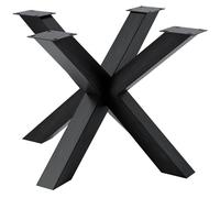 Patas de mesa harlan metal negro industrial 100x100x71 cm