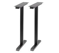 Patas De Mesa Negras En Forma De I - Patas De Hierro DlY Para Muebles, Pies De Recambio Para Reformas Y Remodelaciones Del Hogar - Estilo Industrial Minimalista, Fácil Instalación(30x62cm/11.8x24.4in)
