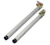 Patas de Mesa Plegables Ajustables. Patas telescópicas de Metal para mesas de Comedor y de Centro. Patas de Escritorio de Barra Plateadas de 41,3 Pulgadas. Ideales para soluciones portátiles