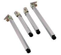 Patas de mesa plegables de acero inoxidable ajustables de 16 a 47 pulgadas, soporte de metal ajustable para mesas de comedor, mesas de café, gabinetes, patas de repuesto de 50 cm