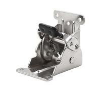 Patas de mesa plegables: de soporte de bloqueo de 90 grados, acero al carbono de 2,64 pulgadas, dispositivo de montaje manual resistente con mecanismo de seguridad | Hardware de banco de