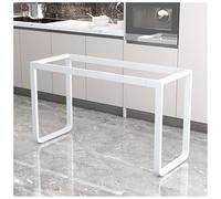 Patas de Mesa Rectangulares de Metal Altura 28.3" Conexión a Presión Equipadas con Almohadillas Ajustables Patas de Mesa Soldadas de Una Sola Pieza Impermeables Y Resistentes Al Óxido