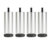 Patas de metal ajustables para mesa de centro redonda, 4 piezas de 18 cm (7.08 pulgadas) de repuesto para cocina, baño, mesa de comedor, sofá, escritorio, resistente y elegante