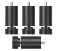 Patas de metal ajustables para muebles, 4 piezas, patas de repuesto para sofá y mesa, patas redondas de aleación de aluminio, pernos M10, color negro y plateado, 25 cm, decoración del hogar