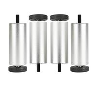 Patas de metal ajustables para muebles, paquete de 4 patas redondas de 18 cm para armario y mesa, modernas patas de sofá, base antideslizante para muebles de cocina y baño