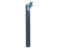 Patas de metal for muebles, patas de repuesto for bricolaje, 1 pieza, patas de mesa plegables de 90°, bisagra autoblocante, pata de soporte for muebles de metal, con tornillos(Grijs,75cm(29.5in))