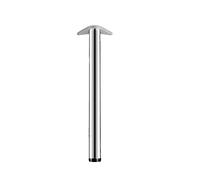 Patas de metal for muebles, patas de repuesto for bricolaje, patas de acero inoxidable for muebles, patas de soporte de mesa de metal, patas cilíndricas for mesa de comedor, con tornillos.(65cm(25.6in