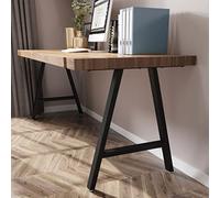 Patas de metal para muebles en forma de A, 28 pulgadas de alto, patas de mesa de café, de hierro industrial, de comedor, patas de horquilla modernas, juego de 2, color negro
