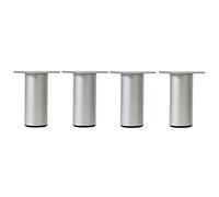 Patas de metal para muebles, patas de gabinete, patas de aleación de aluminio para bricolaje, 3 colores, patas redondas de cama, patas de sofá modernas, altura ajustable, 40 cm