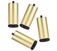 Patas de Metal para Muebles, Patas de sofá Ajustables, Patas de aleación de Aluminio, Patas de Mesa de Centro, m8, Patas de Cama Modernas, 13 tamaños, 4 Piezas, Dorado, 24 cm/9,5 Pulgadas