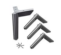 Patas de metal para muebles, patas oblicuas para gabinetes para proyectos modernos, piezas de repuesto para mesitas de noche, sofás, camas y sillas, con tornillos