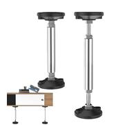 Patas de metal para muebles, poste de soporte ajustable anticaídas, 2 postes de gabinete para el hogar, patas multiusos para muebles