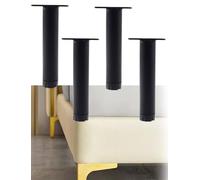 Patas de metal resistentes para muebles con almohadillas antideslizantes para sofá, soporte de TV, mesa de café, cama, mesita de noche, altura de 6.7 pulgadas