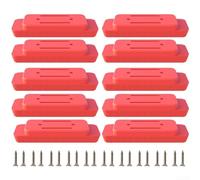 Patas de montaje para sistema de embalaje con construcción de ABS y tornillos para permitir la integración flexible del soporte de herramientas (10 piezas)