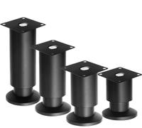 Patas de muebles acero inoxidable, altura ajustable, 4 Uds. for armarios cocina, cama, armario, TV, mesa centro(20cm(7.8in))