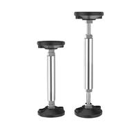 Patas de muebles ajustables, patas de muebles de metal | Poste de soporte ajustable de acero inoxidable, 2 postes de armario doméstico, patas de muebles versátiles para armario