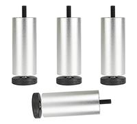 Patas de muebles con perno M8, patas de mesa de metal, patas de muebles ajustables en altura, patas de escritorio, patas de repuesto para muebles de 6 cm, 8 cm, 18 cm, 20 cm y 25 cm, 4 piezas, para b