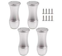 Patas de Muebles de aleación de Aluminio Ajustables, Patas de gabinete de Metal de Cocina, Base de ABS, Patas de Mesa Impermeables, Paredes de Tubo engrosadas, Patas de Armario duraderas, es