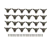 Patas de Muebles de Caja Retro, 24 Juegos de Patas Decorativas de Aleación de Zinc, Protector de Esquina para Cajas de Madera Vintage, Cajas de Joyería, 1,0 X 0,6 Pulgadas