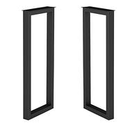 Patas De Muebles De Metal Negro, Patas De Soporte De Barra, Soporte De Mesa De Hierro Forjado, Marco De Escritorio Alto De 100 Cm, Adecuado Para Mesas De Café, Mesas De Computadora, Patas Largas (2