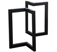 Patas de muebles for banco de escritorio, patas de comedor, patas huecas for muebles, patas de muebles de metal resistente, for tocador, aparador, sillón reclinable(Black,W80xH70cm/W31.4xH27.5in)