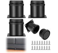 Patas de Muebles, Negro Patas de Muebles Ajustables, 4 Piezas 5cm Disponibles para Sofás, Armarios, Camas, Mesas de Café