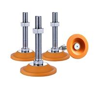 Patas De Nivelación De Acero Al Carbono De Alta Resistencia Con Patas De Tornillo Ajustables De 150mm/6 Pulgadas for Equipos De Maquinaria De Banco De Trabajo, Tornillo De 4 Uds.(D104xM14x150)