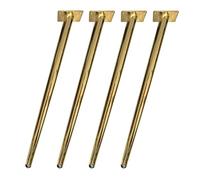 Patas de piel de metal, 4 patas de mesa, patas de soporte de hierro cónico, patas de repuesto para mesa de café, mesa de comedor, escritorio, mesita de noche, sofá con accesorios, antideslizante (B,12